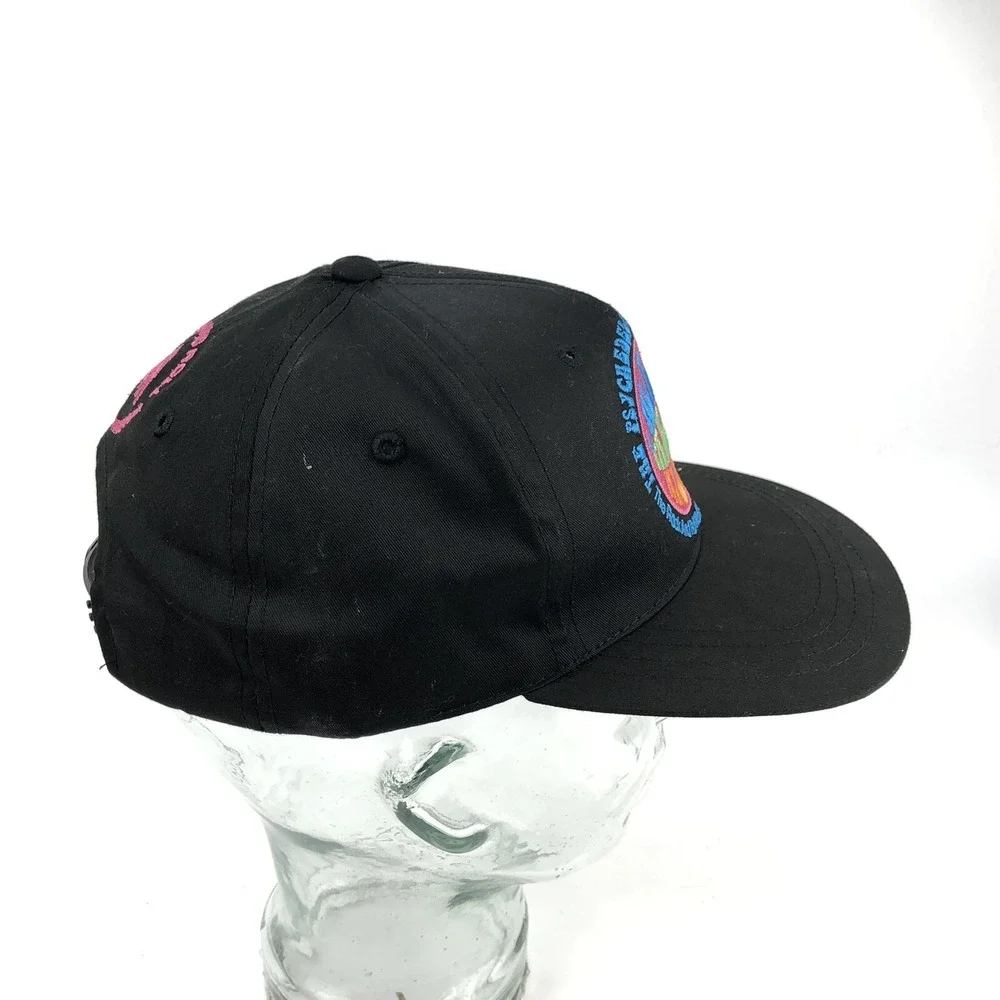 Vintage Rock N Roll Hall of Fame Hat Cap Snap Back Psychedelic Rap Tee 90s Y2K D